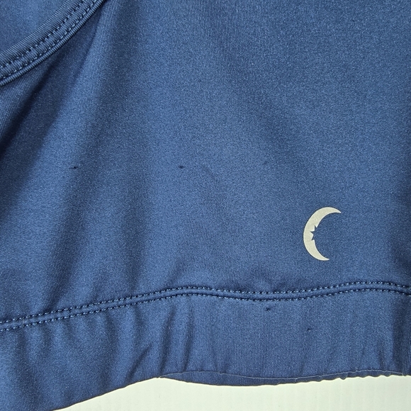 ZYIA Womens Navy Racerback Bomber Sports Bra With Lace Back Detail Size XXL - Picture 6 of 11